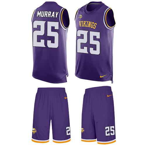 Nike Vikings #25 Latavius Murray Purple Team Color Men's Stitched NFL Limited Tank Top Suit Jersey